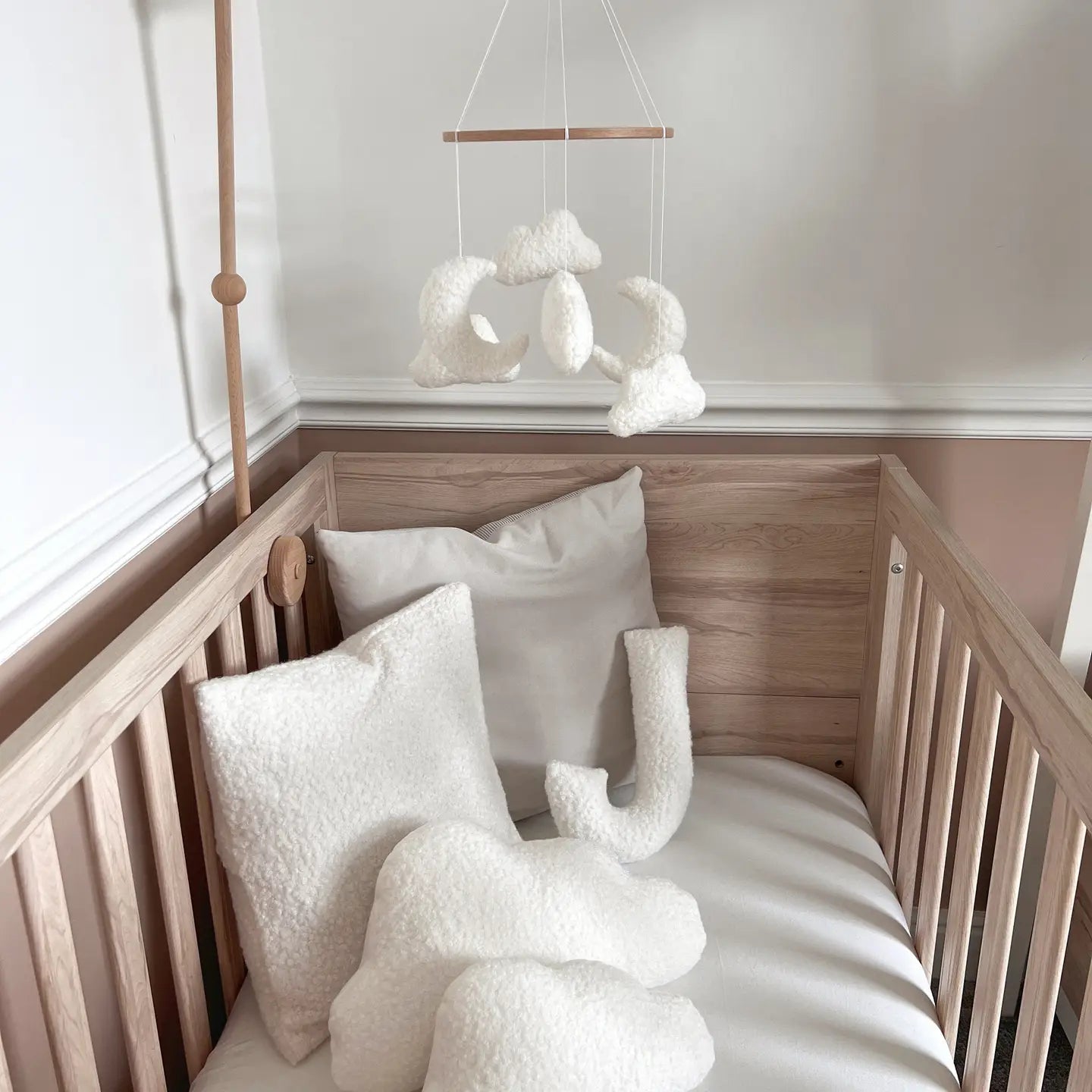 Boucle Cloud & Moon mobiele kinderkamerdecoratie
