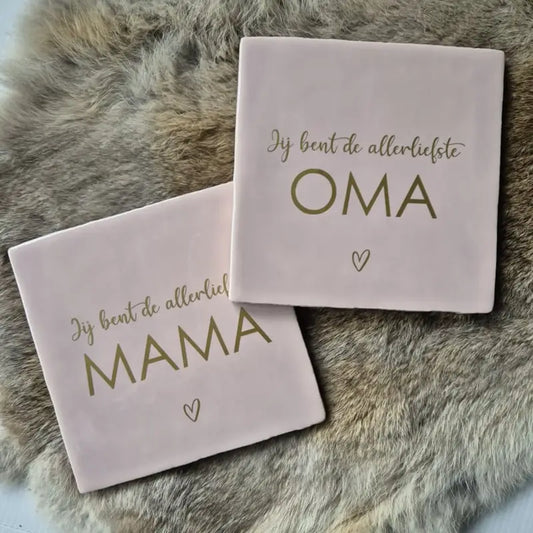 Tegeltje | Jij bent de allerliefste MAMA/OMA | 13x13cm