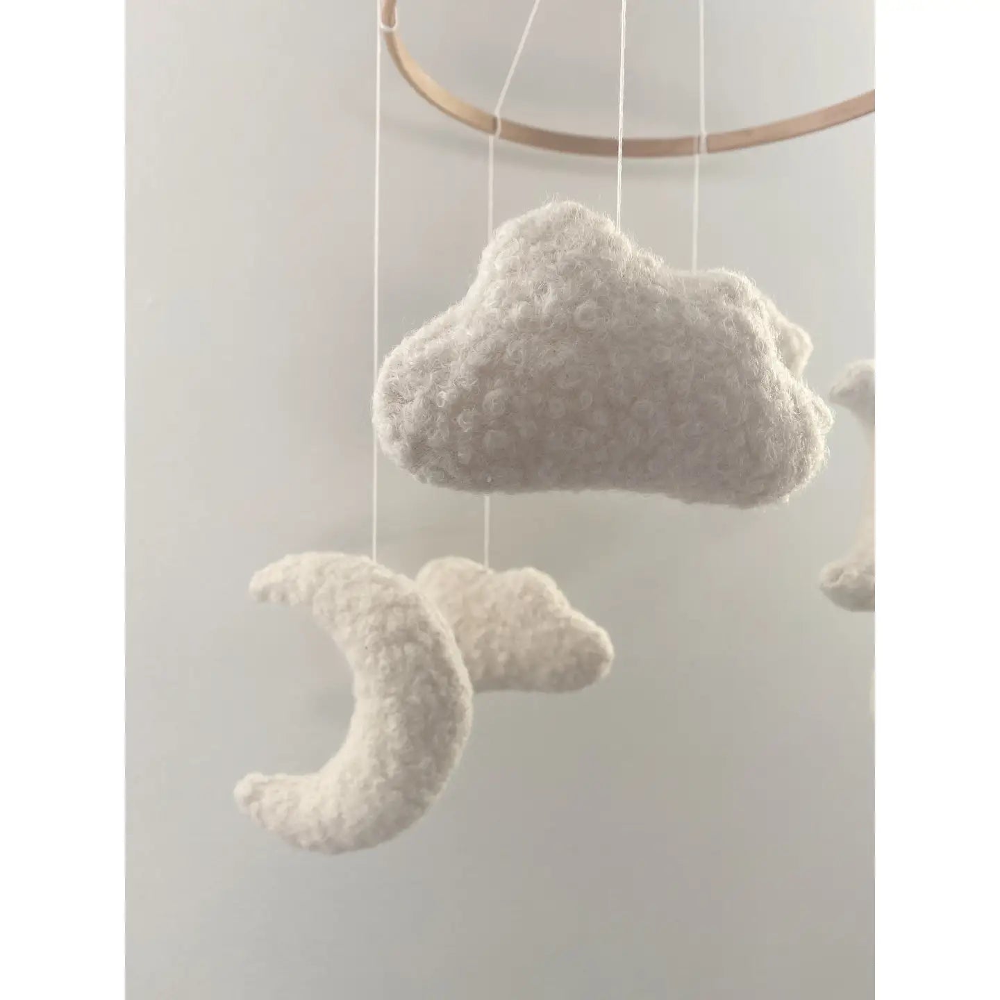 Boucle Cloud & Moon mobiele kinderkamerdecoratie