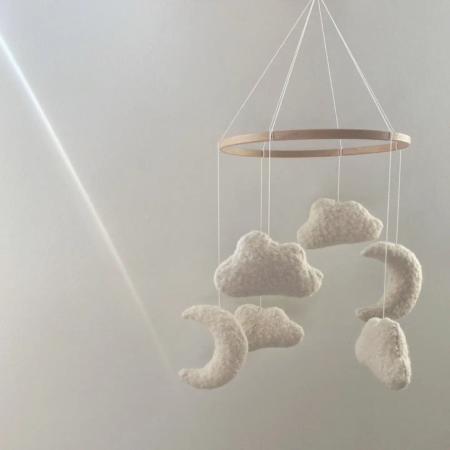 Boucle Cloud & Moon mobiele kinderkamerdecoratie