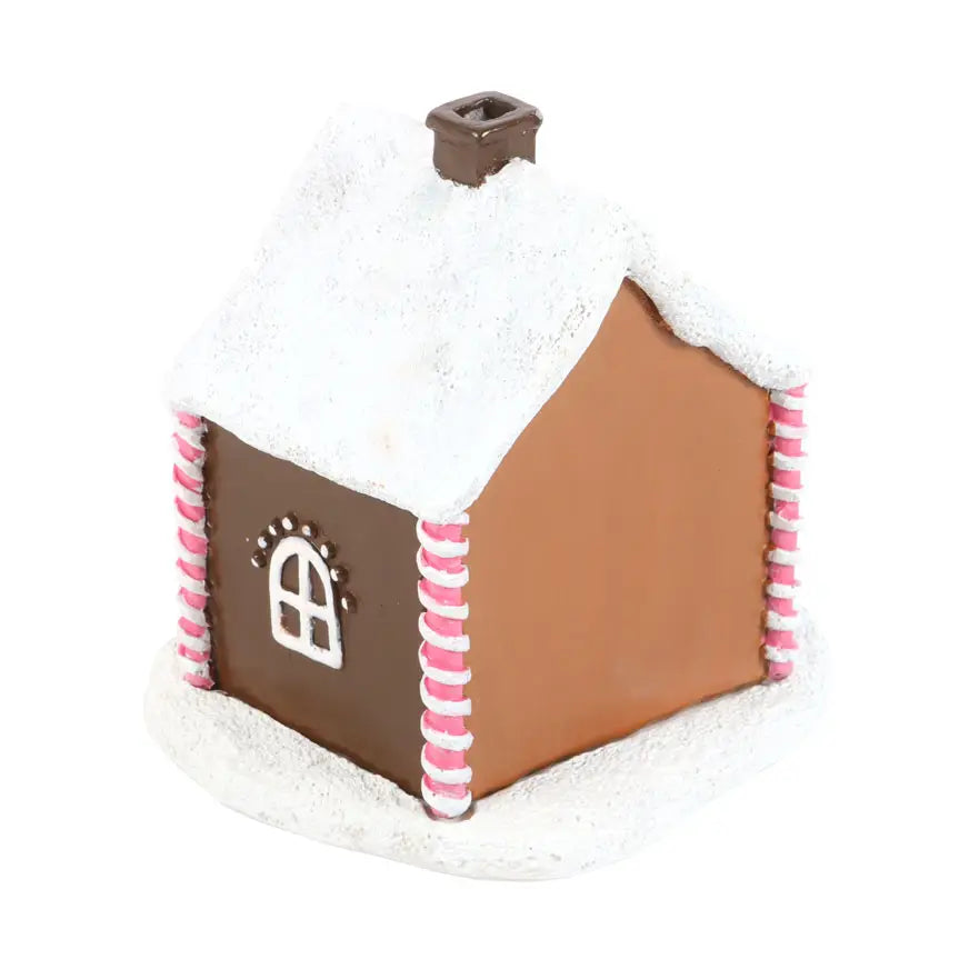 Pink Gingerbread House Kerst Wierook Kegelbrander